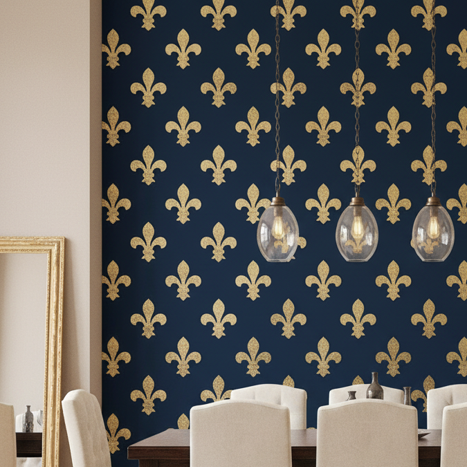 Fleur De Lis Stencil - Design 1