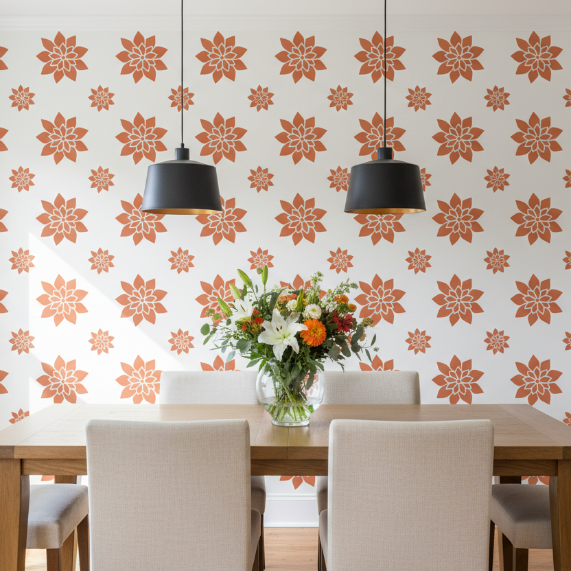 Flower Stencil - Design 7