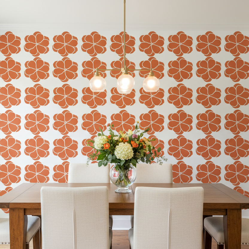 Flower Stencil - Design 9