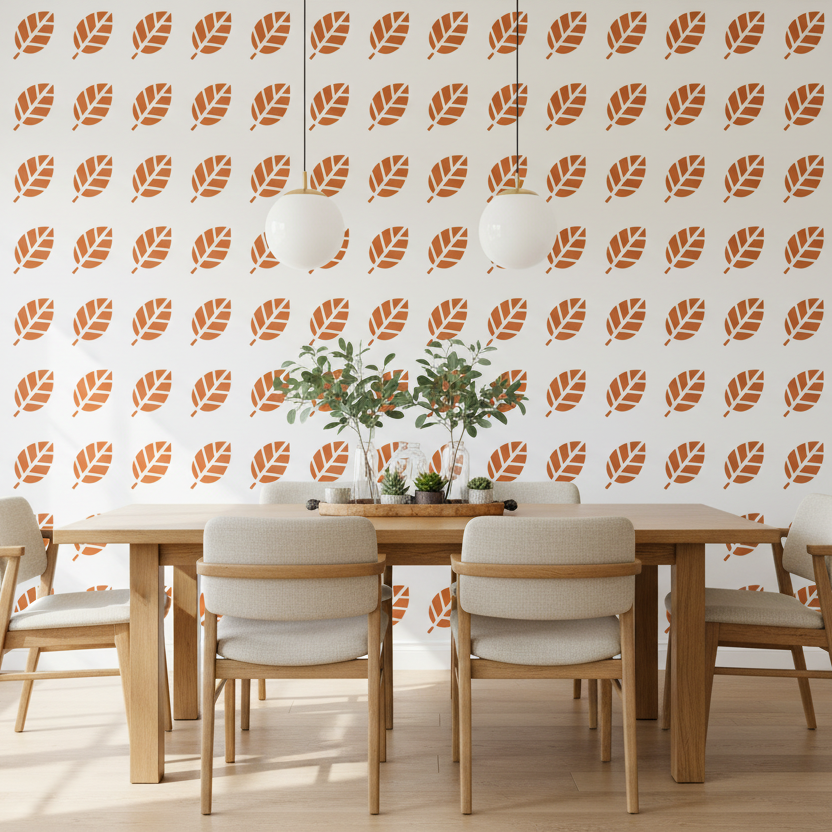 Leaf Floral Flower Stencil