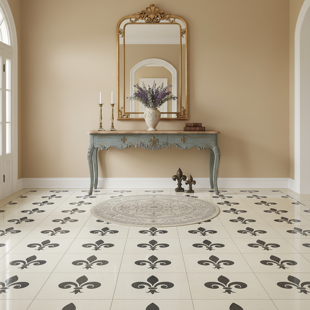 Fleur De Lis Stencil - Design 5