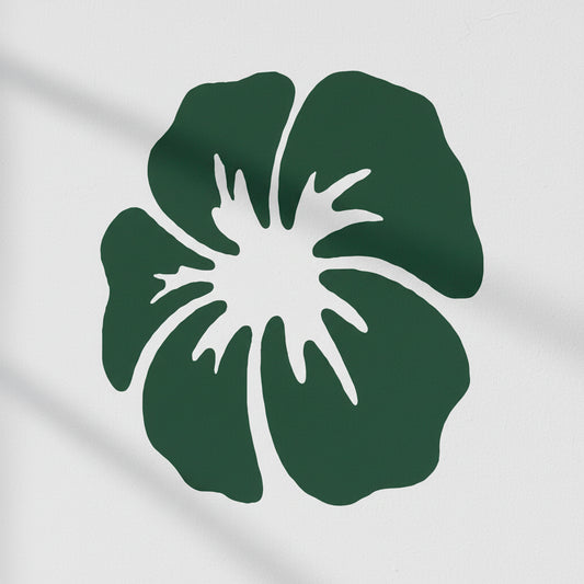 Hibiscus Head Floral Flower Stencil