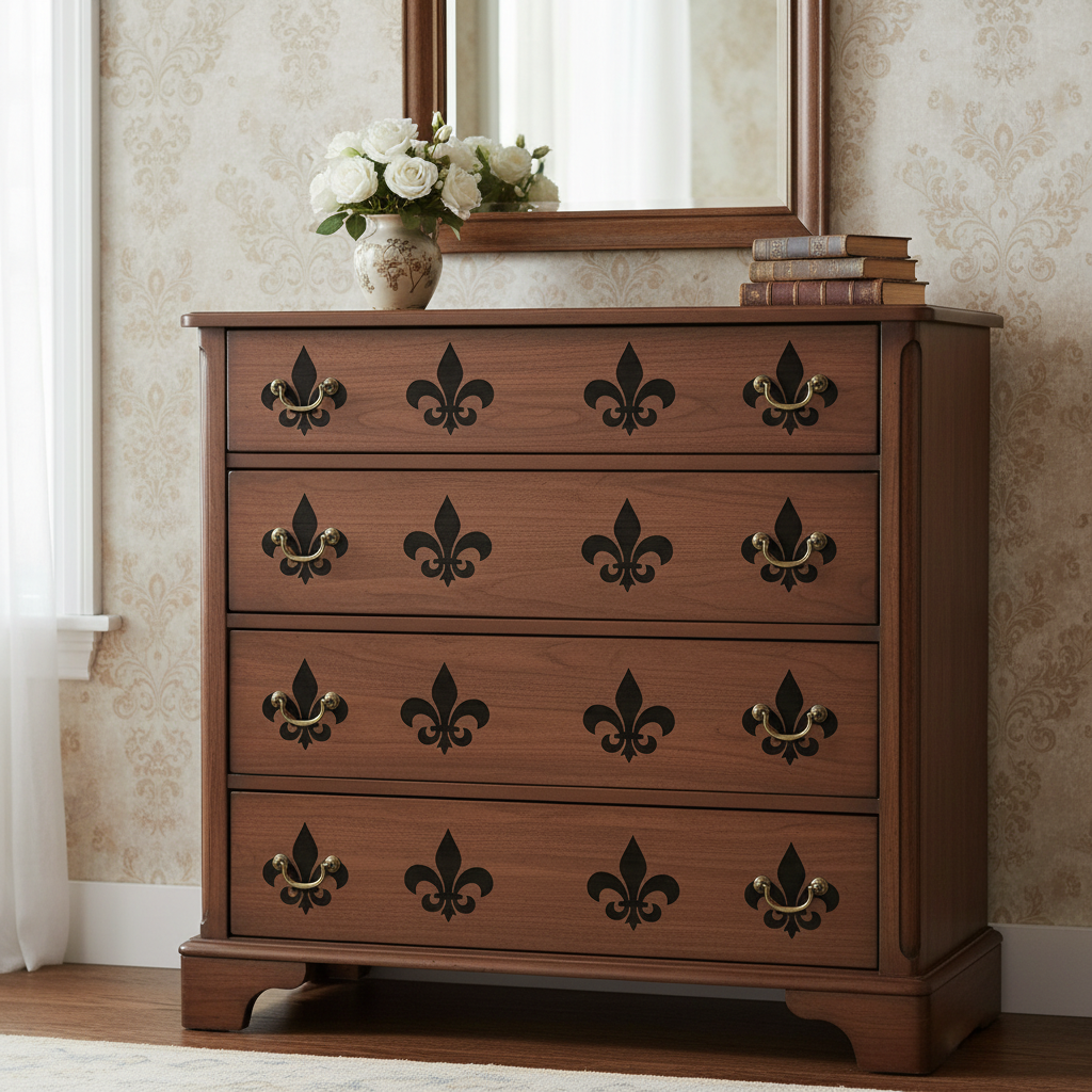 Fleur De Lis Stencil - Design 2