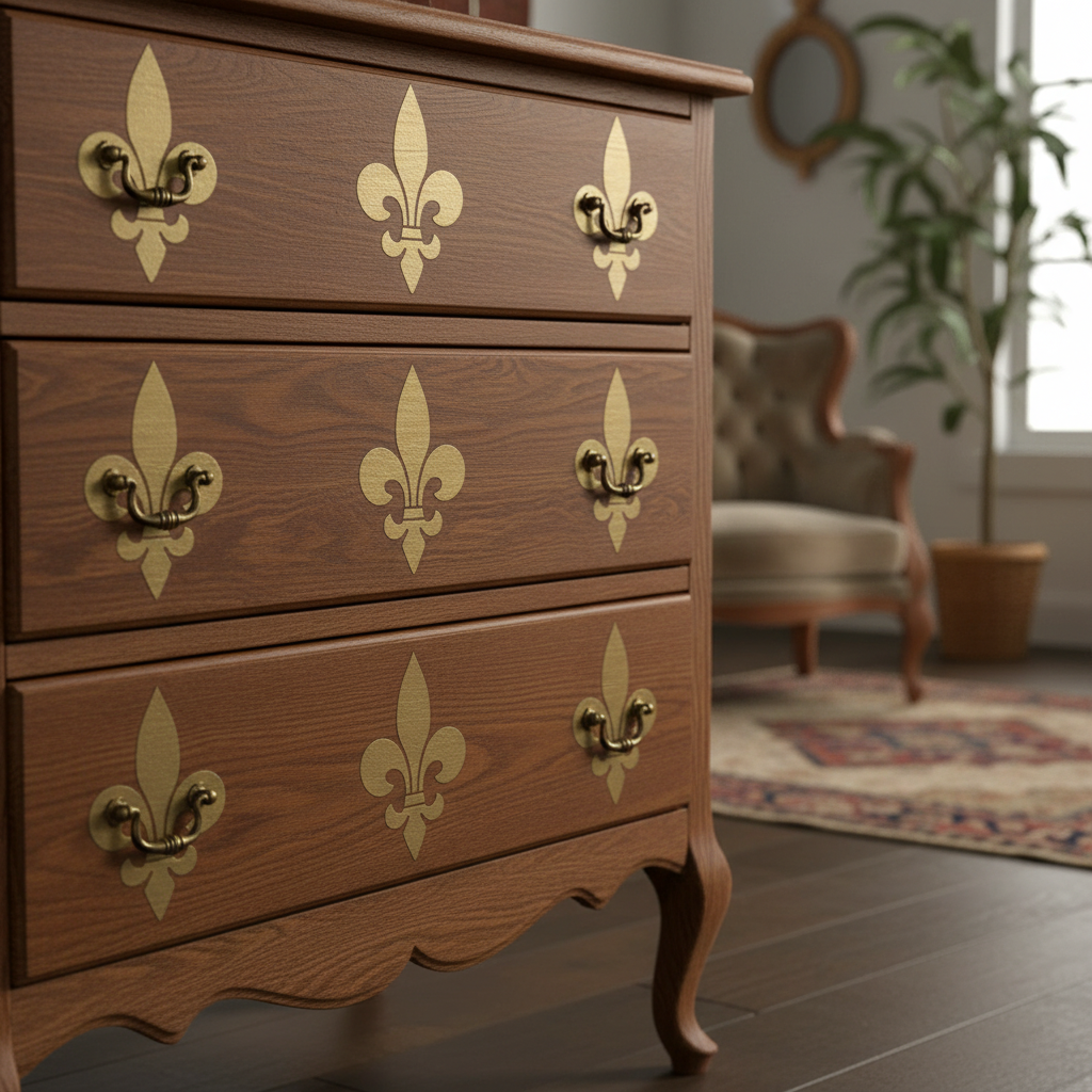 Fleur De Lis Stencil - Design 3