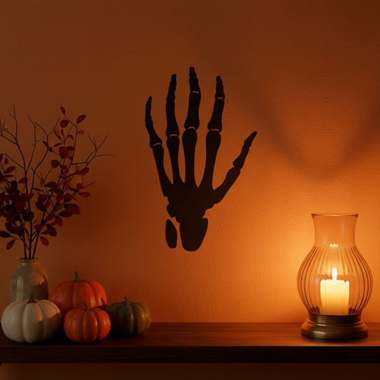 Skeleton Hand Stencil