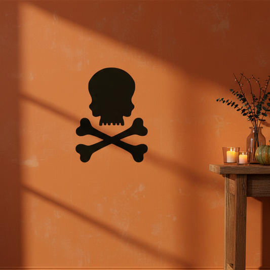Skull and Crossbones Stencil - Design 1