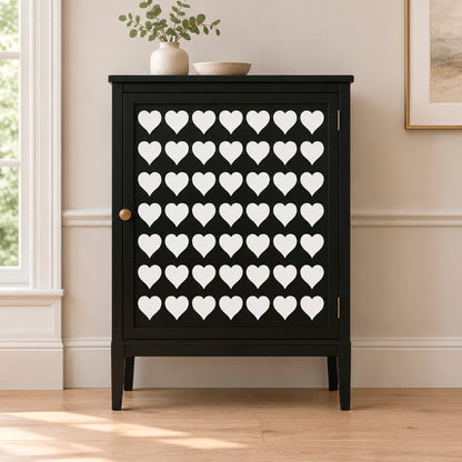 Hearts Pattern Stencil - Design 1