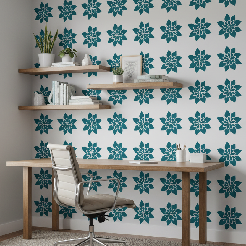 Flower Stencil - Design 7