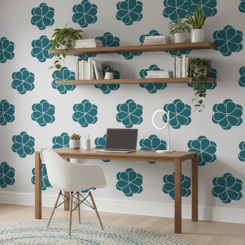 Flower Stencil - Design 9