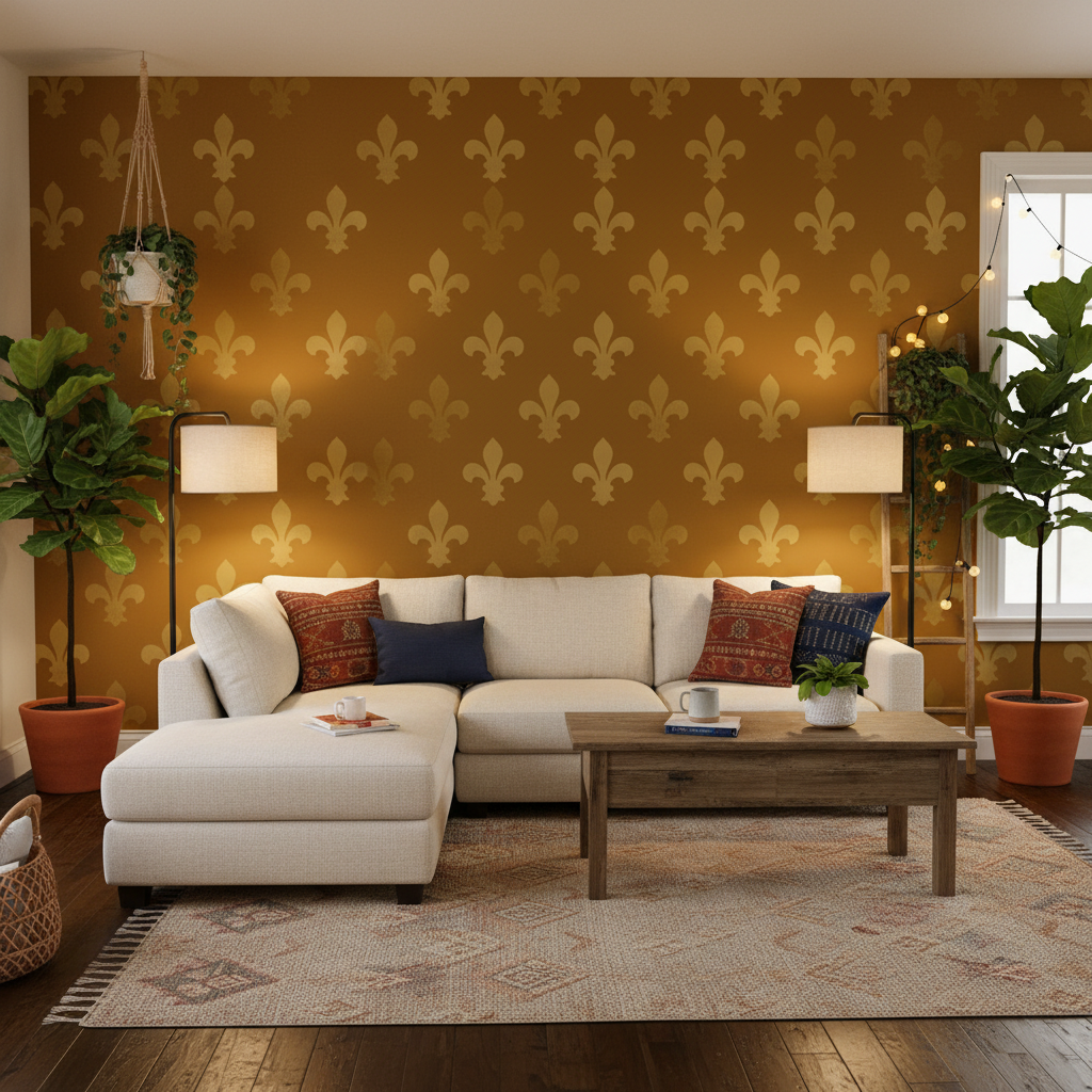 Fleur De Lis Stencil - Design 1