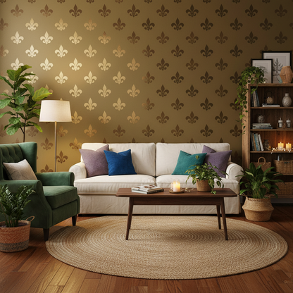 Fleur De Lis Stencil - Design 2