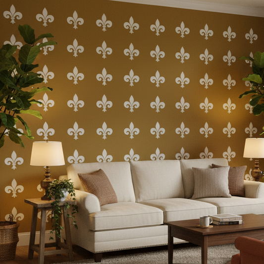 Fleur De Lis Stencil - Design 5