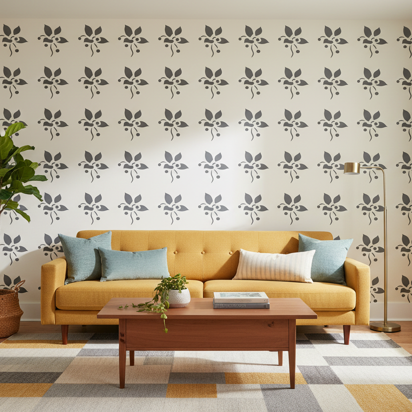 Flower Stencil - Design 6