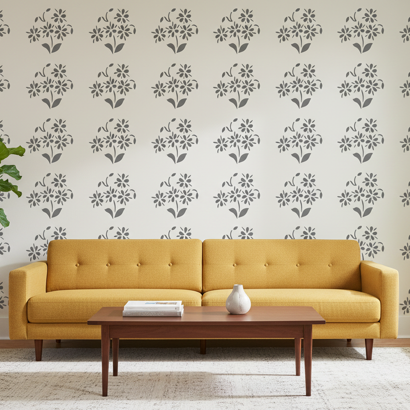 Flower Stencil - Design 2