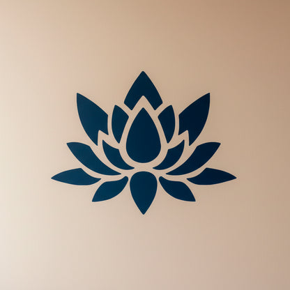 Lotus Floral Flower Stencil