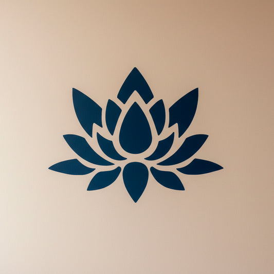 Lotus Floral Flower Stencil