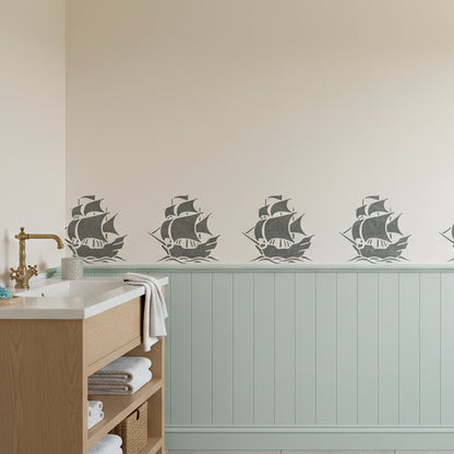 Pirate Ship Stencil