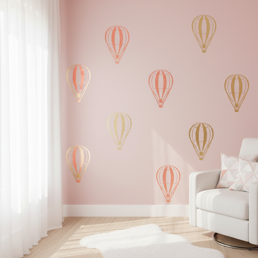 Hot Air Balloon Stencil