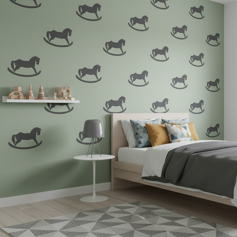 Rocking Horse Stencil