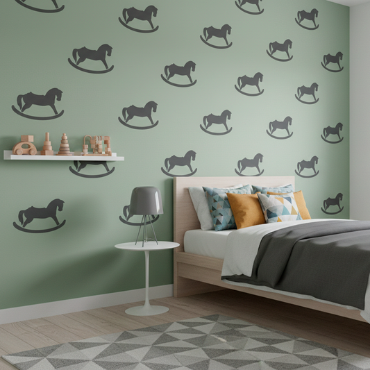 Rocking Horse Stencil