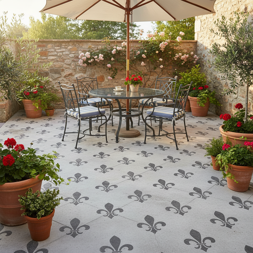 Fleur De Lis Stencil - Design 4