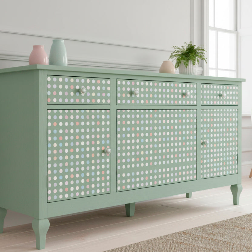 Polka Dots Pattern Stencil - Small