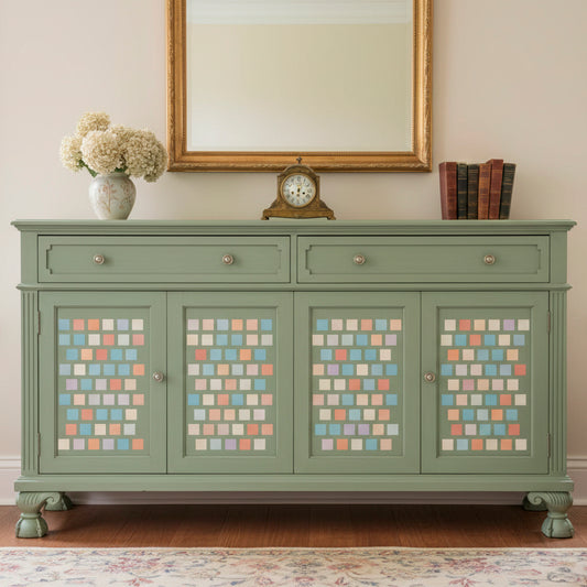 Squares Pattern Stencil - Design 2