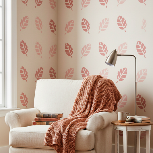 Leaf Floral Flower Stencil