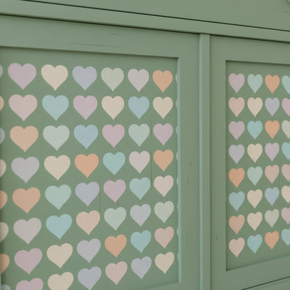 Hearts Pattern Stencil - Design 1