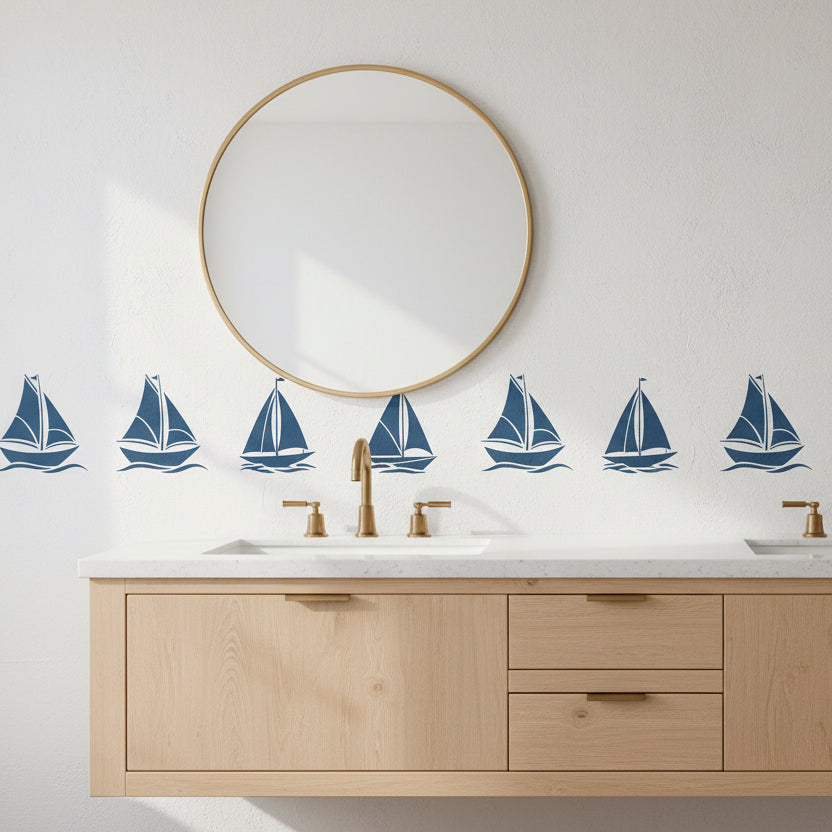 Sailboat Stencil