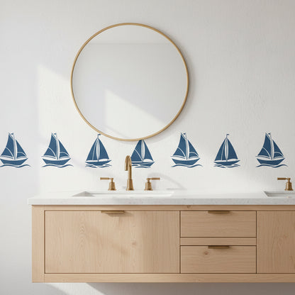 Sailboat Stencil