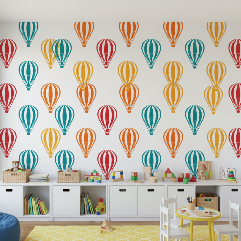 Hot Air Balloon Stencil