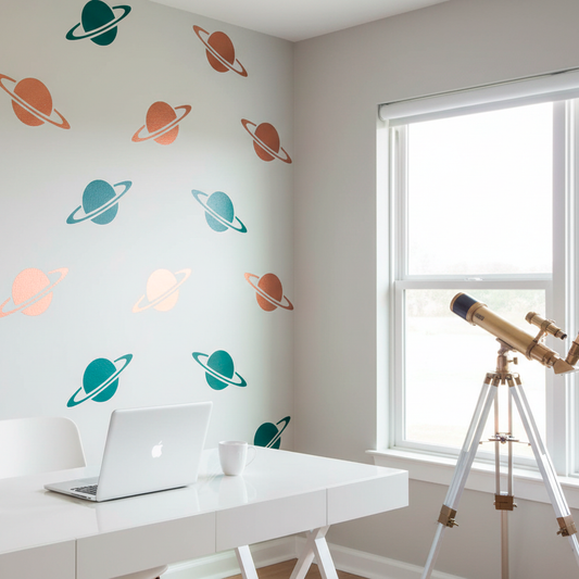 Space Planet Stencil