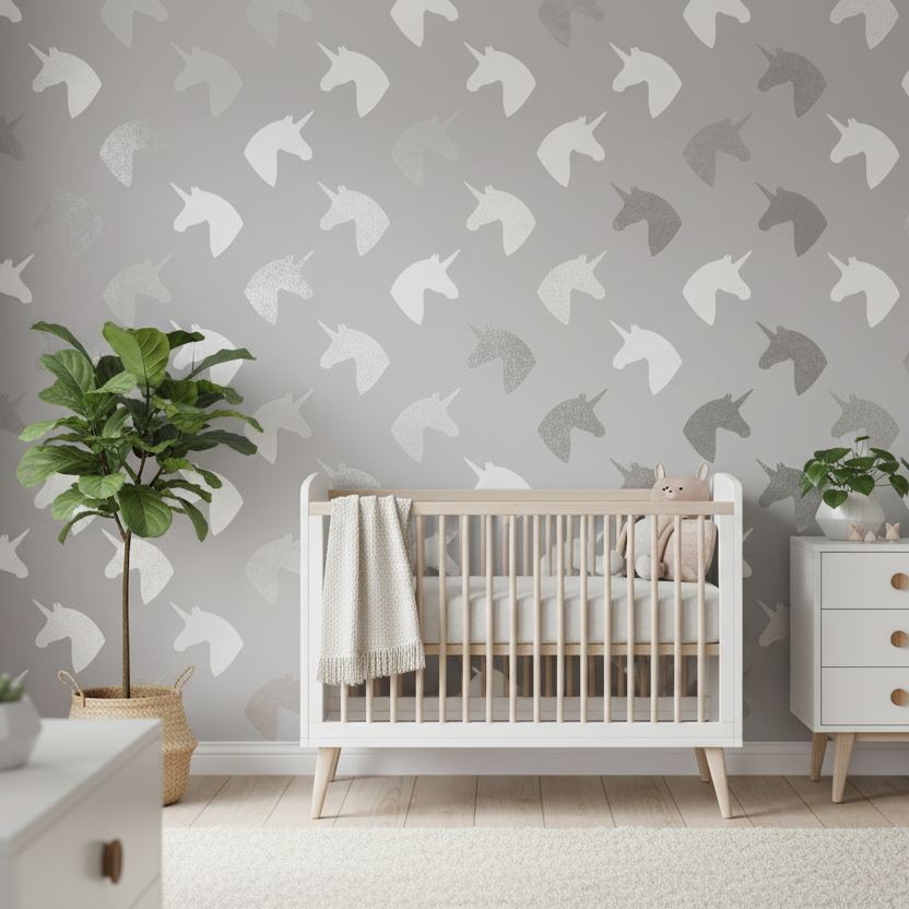 Unicorn Head Stencil
