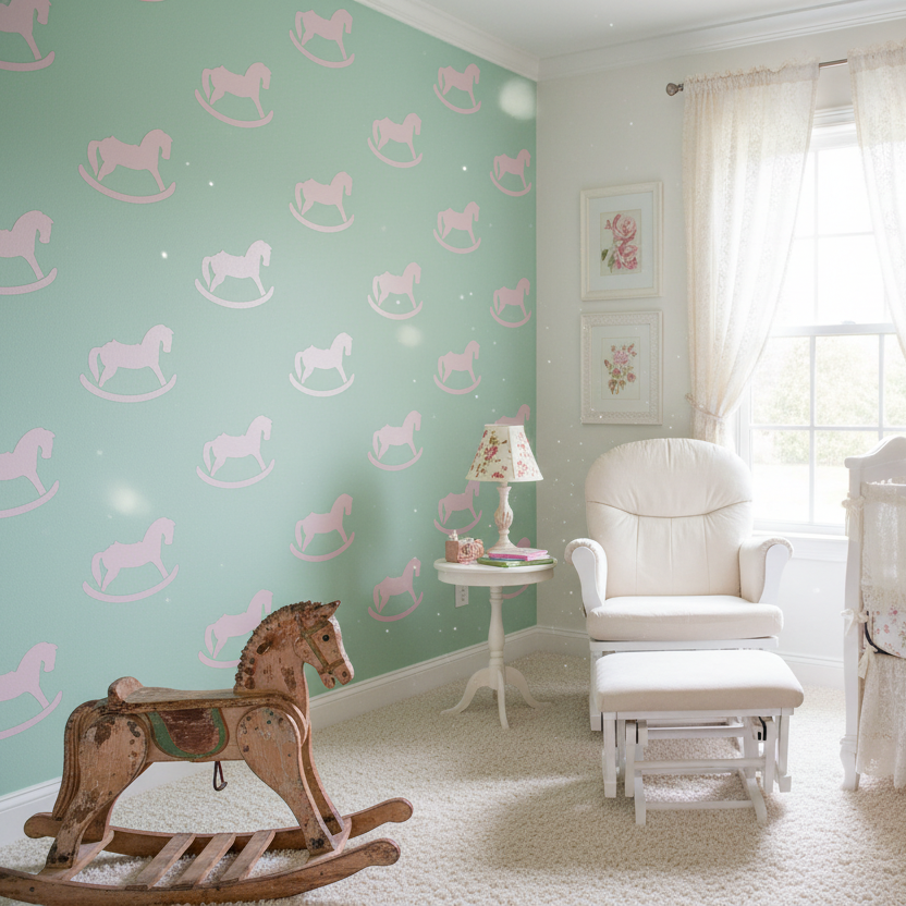 Rocking Horse Stencil