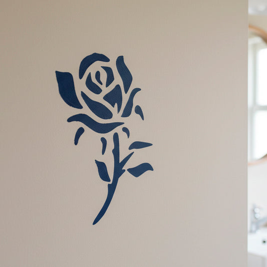 Rose Floral Stencil