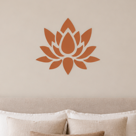 Lotus Floral Flower Stencil
