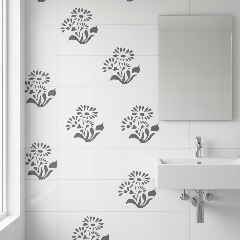 Flower Stencil - Design 1