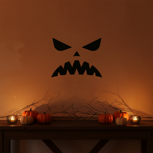 Spooky Face Stencil