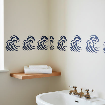 Ocean Wave Stencil