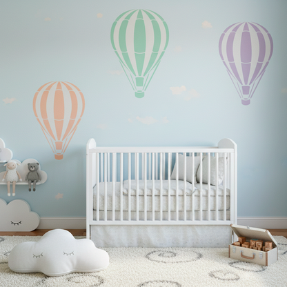 Hot Air Balloon Stencil