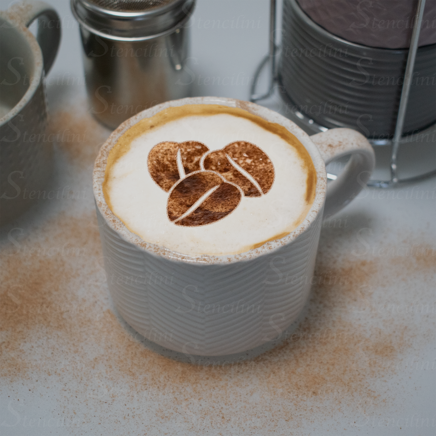 Coffee Beans - Reusable Coffee Stencil