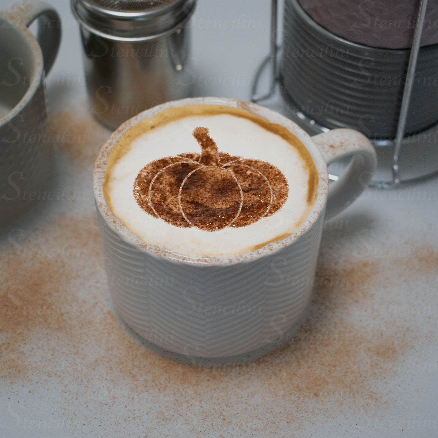 Pumpkin - Reusable Coffee Stencil